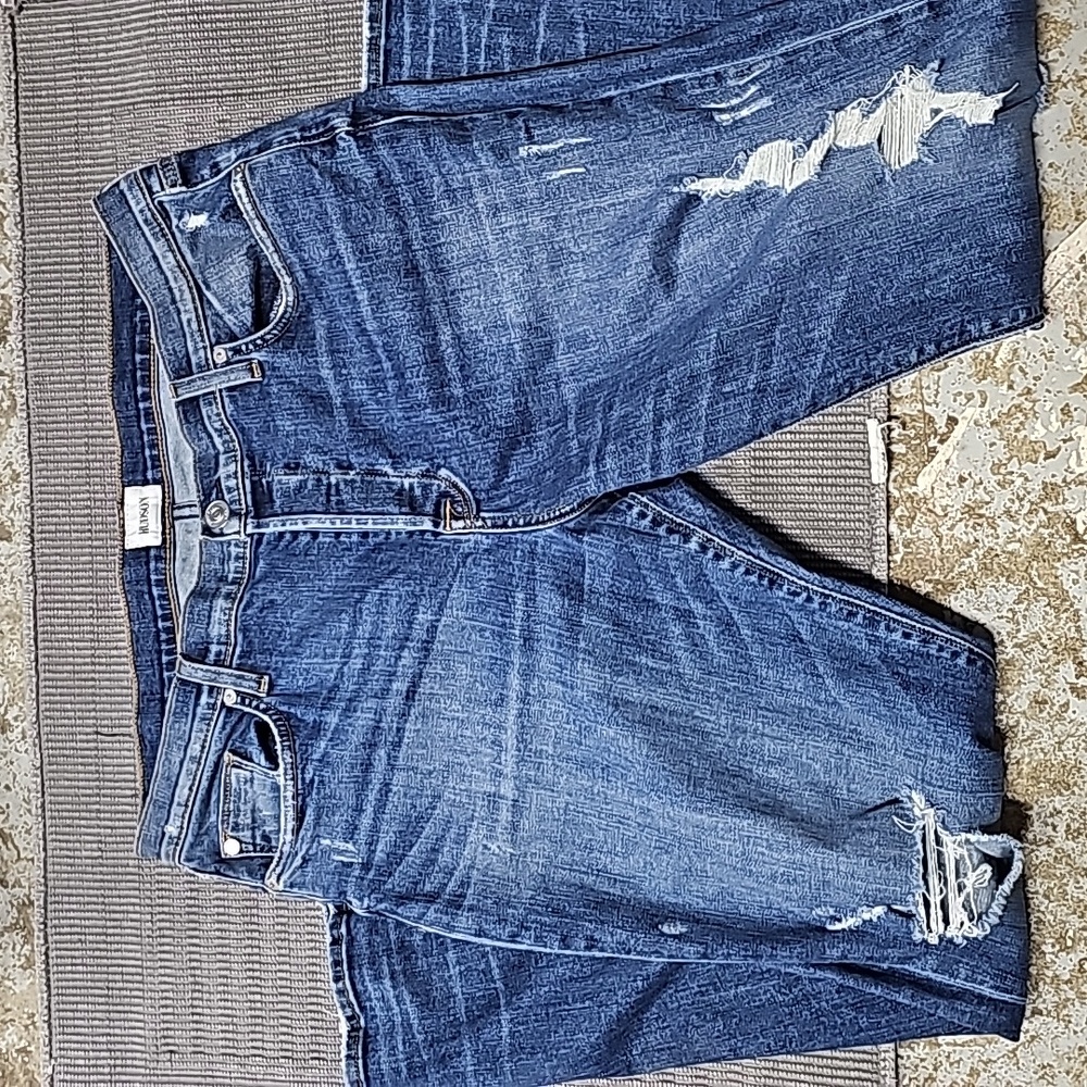 Hudson Jeans Distressed Blue Denim